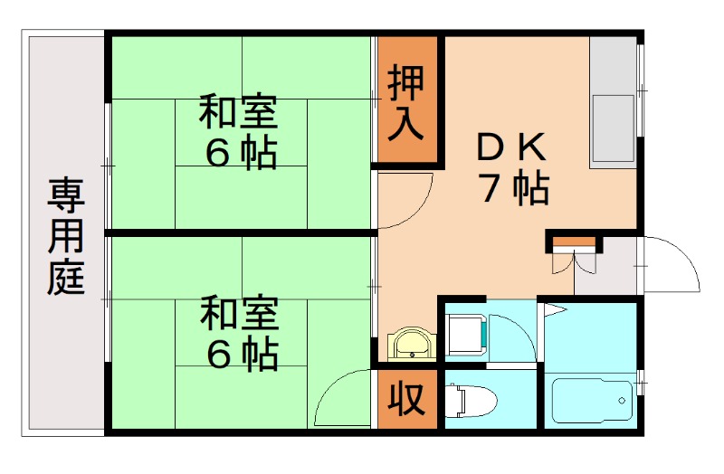 シティハイムオレンジの間取り