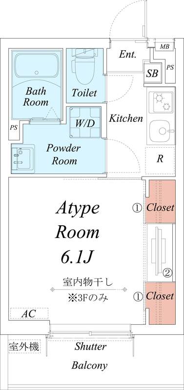 リブリ中央林間の間取り