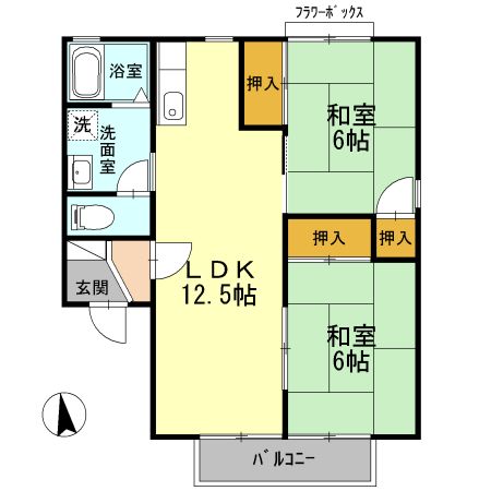 ビラージュ宮脇の間取り