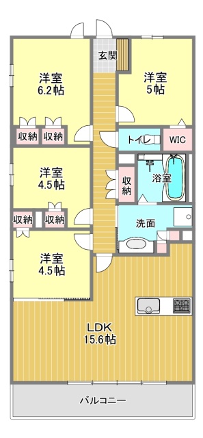 プレサンスロジェ浜松の間取り