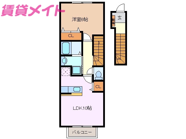 オリーブＡの間取り