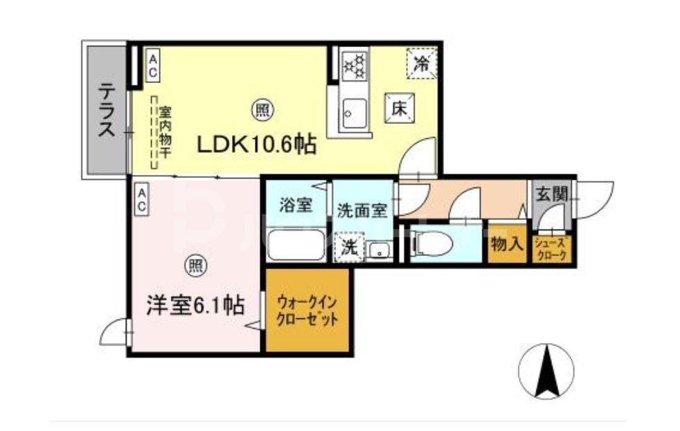 グラナーデ西保木間の間取り