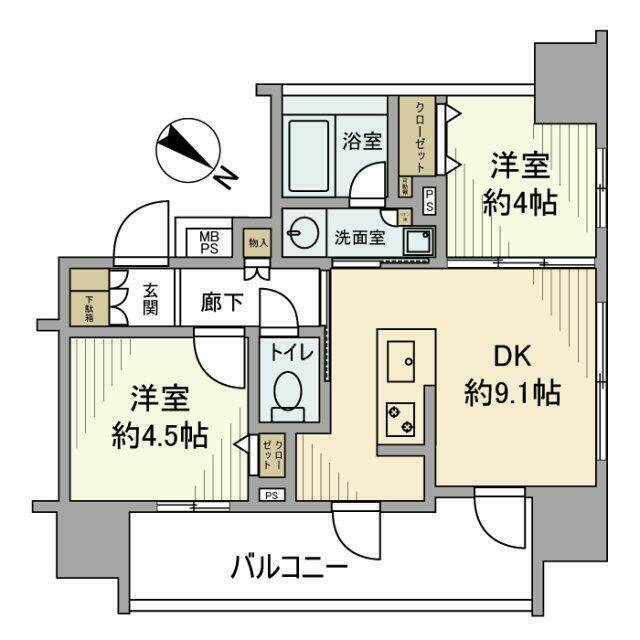 クリオ横須賀中央の間取り