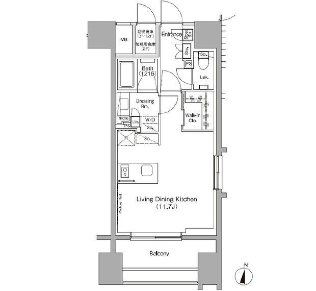 渋谷区初台のマンションの間取り