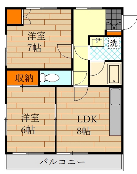 リバーハイツの間取り