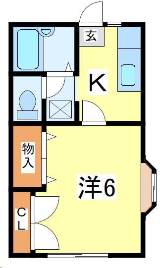 アパートメント中堤の間取り