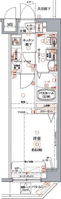 クレヴィスタ豊洲ベイサイドの間取り