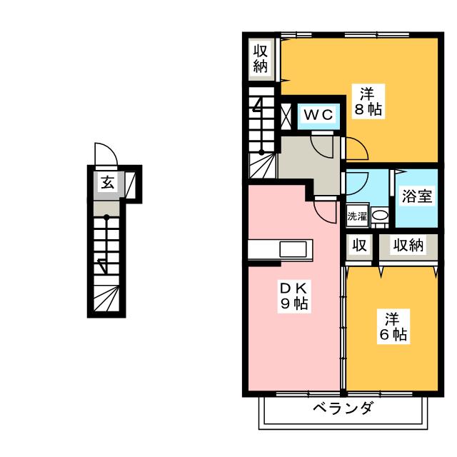 ローズコート加茂の間取り