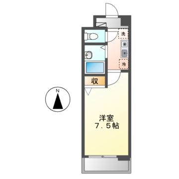 マメゾンちかふじの間取り