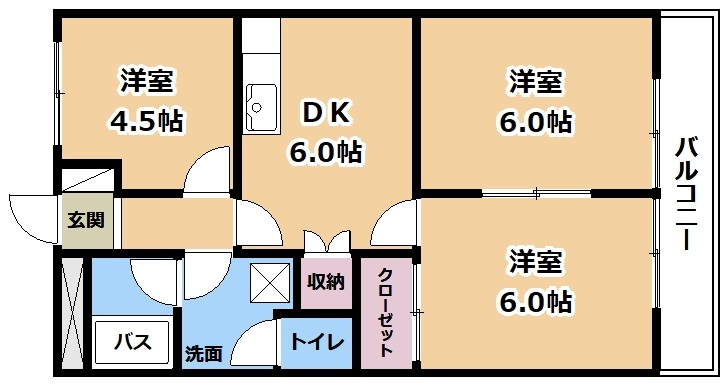 エルシャトーの間取り