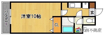 福岡市博多区春町のマンションの間取り