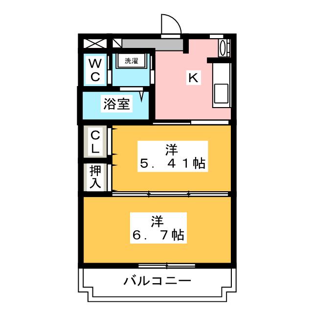 シャトー水堀の間取り