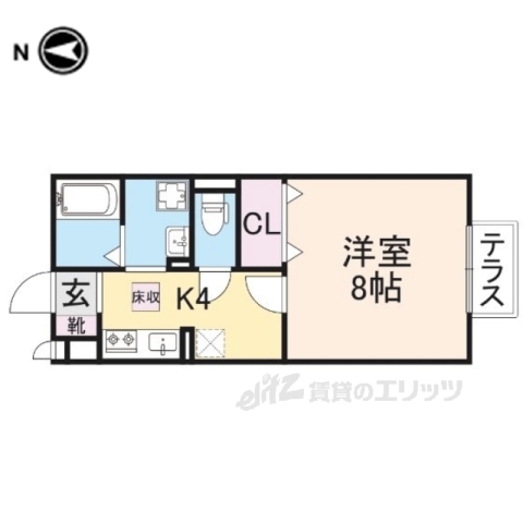 彦根市川瀬馬場町のアパートの間取り