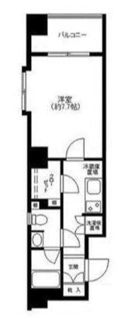 パレステュディオ新宿パークサイドの間取り