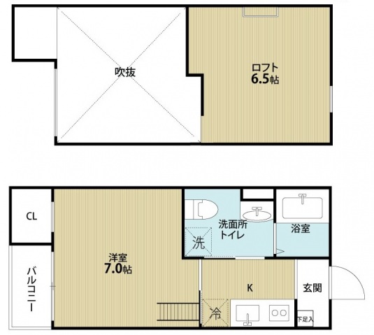 大阪市東住吉区照ケ丘矢田のマンションの間取り