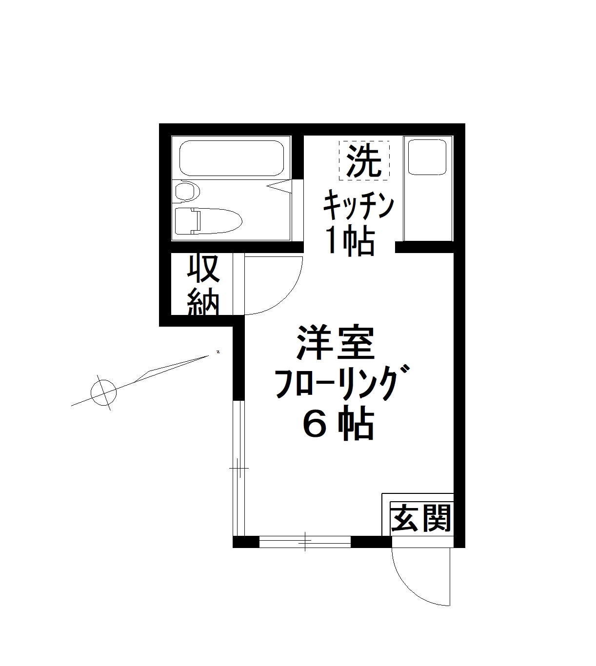 吉田荘の間取り