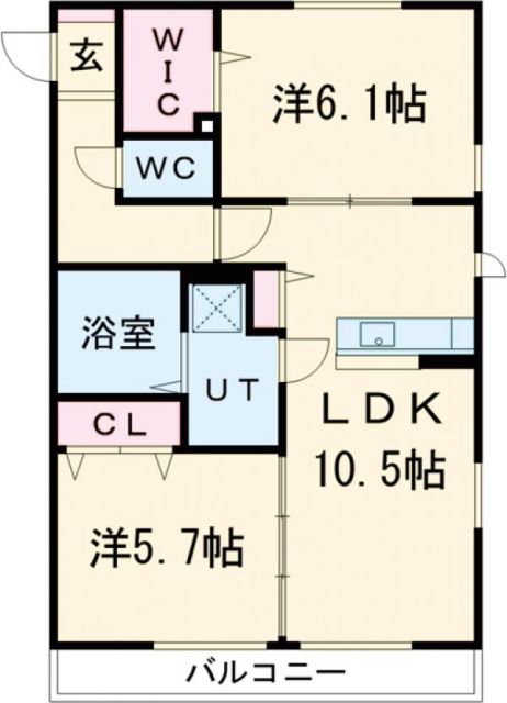 リヴァージュシャトレの間取り