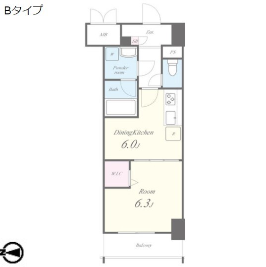 名古屋市東区泉のマンションの間取り