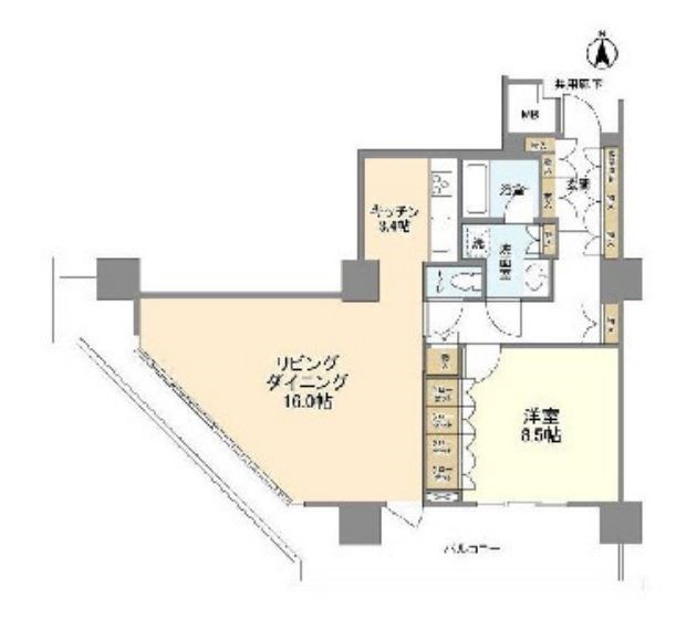 江東区豊洲のマンションの間取り