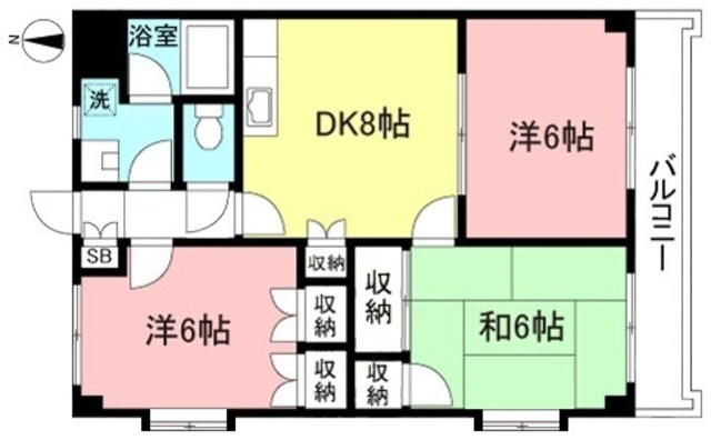 世田谷区上祖師谷のマンションの間取り