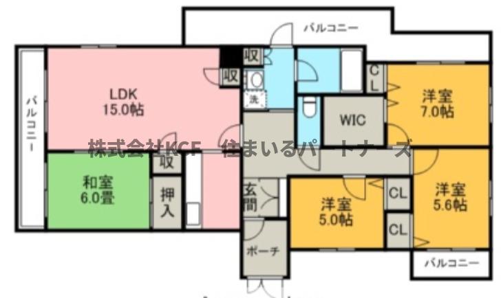 サンリヤン花畑1の間取り