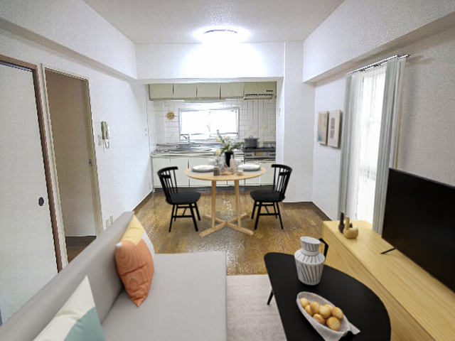 居室・リビング　こちらの家具はＣＧです。家具付きではございません。