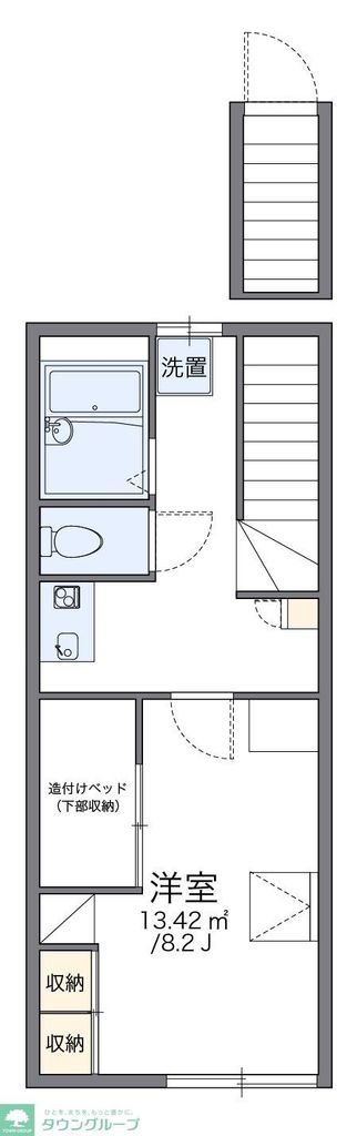 レオパレスウエストグリーンリバーの間取り