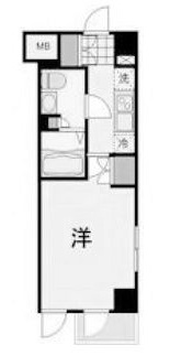 東京都江東区東陽１（マンション）の賃貸物件の間取り