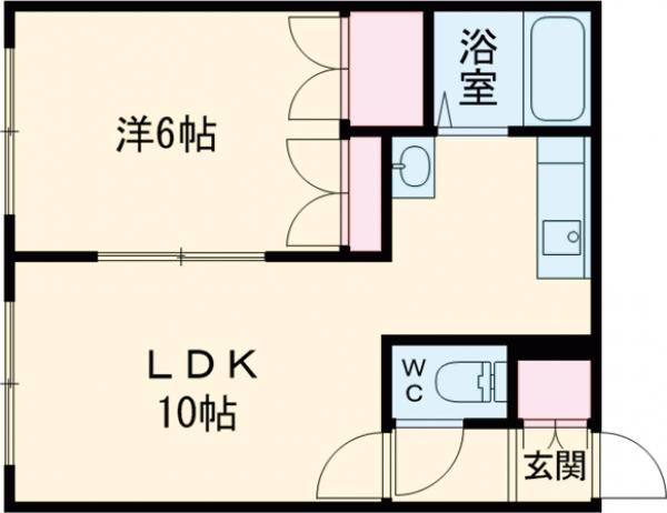 北海道恵庭市黄金北１（アパート）の賃貸物件の間取り