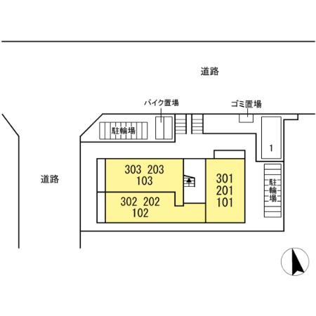 建物外観　区画