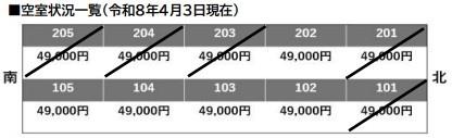 きっか中島の内装写真