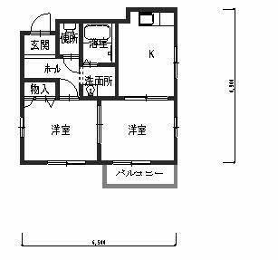 京阪本線 守口市駅 徒歩18分 2階建 築29年の間取り写真