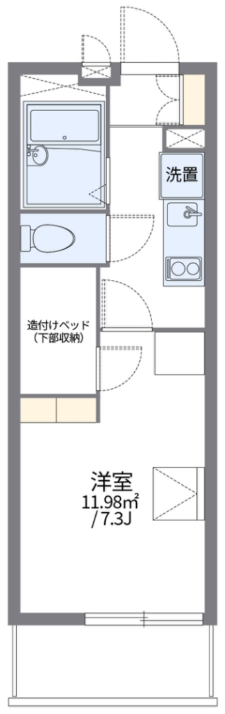 レオパレスカーサ塚本の間取り写真