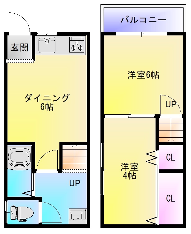 亀井町2丁目文化の間取り写真