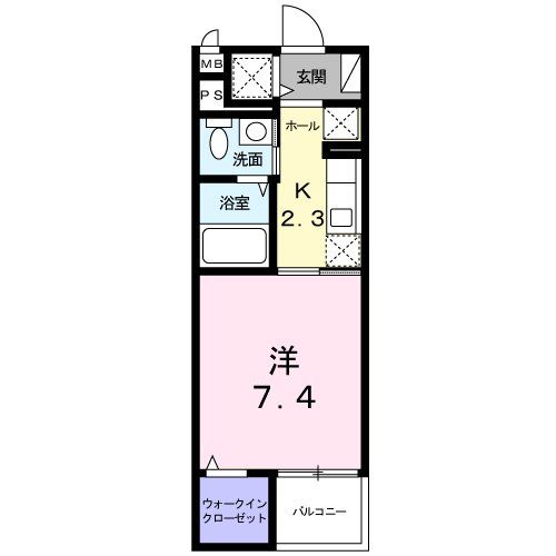 相鉄本線 さがみ野駅 徒歩6分 4階建 築11年の間取り写真