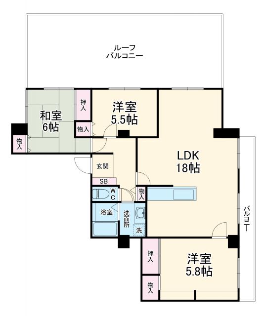 メゾン本町の間取り写真