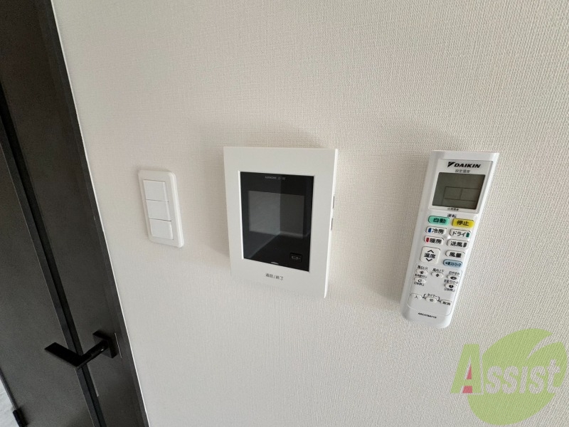 セキュリティ　インターホンです。オートロック付きで安心のマンションです。