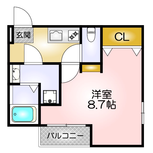 地下鉄西神・山手線 妙法寺駅 徒歩6分 3階建 築6年の間取り写真