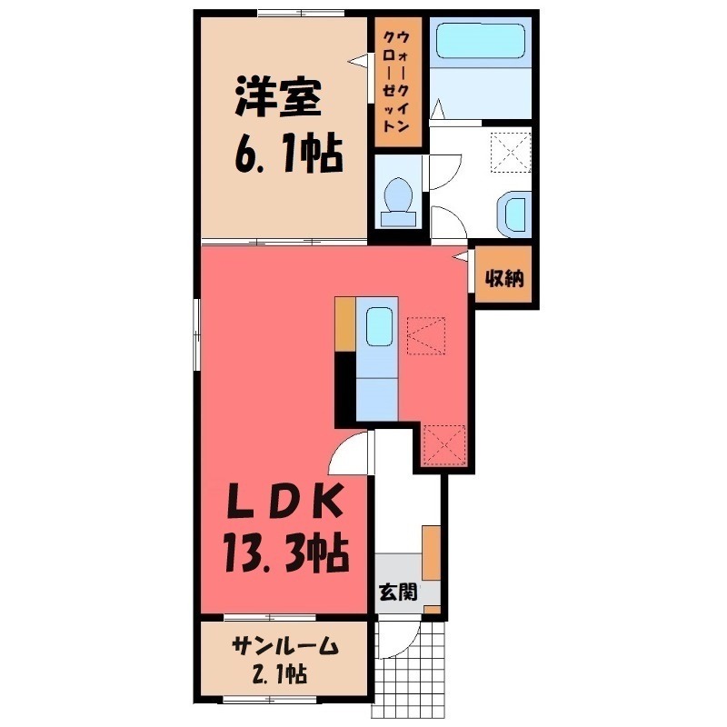 クレオス Aの間取り写真