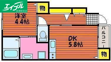 アムール雅の間取り写真