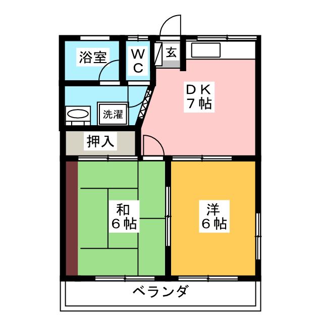 メゾンドルミエールの間取り写真