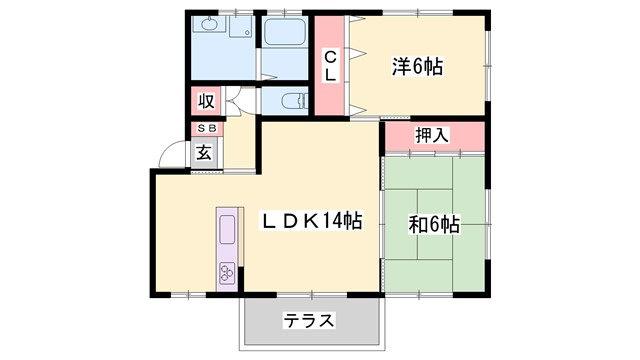 ラシャンス北八代の間取り写真