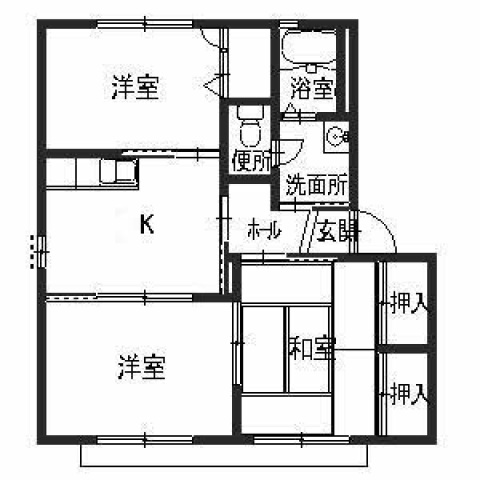 バリュージュ新家Bの間取り写真