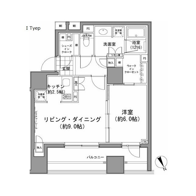パークハビオ八丁堀の間取り写真