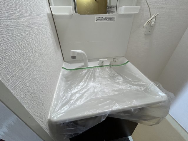 洗面設備　コンパクトで使いやすい洗面所