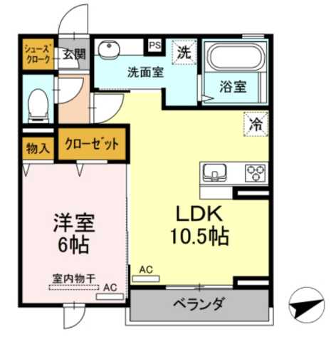 クリア南砂の間取り写真