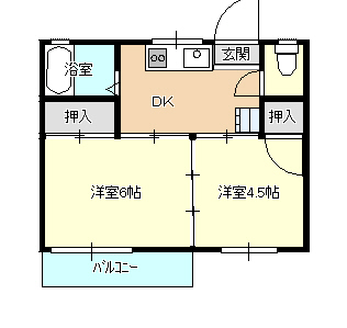 福井ハイツの間取り