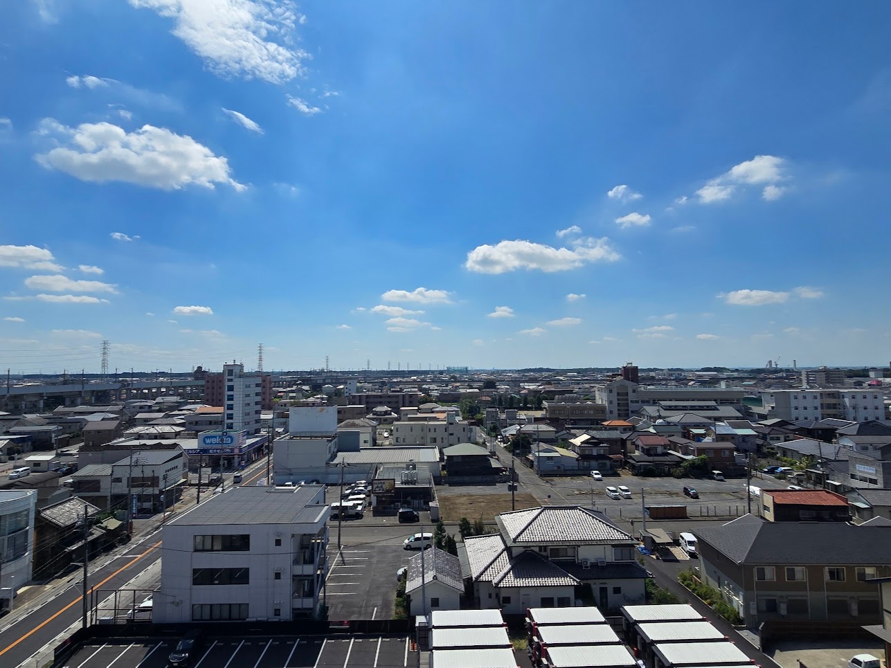 眺望　冬は富士山が見えます
