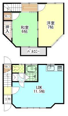 テラスハウスＭ’ｓの間取り