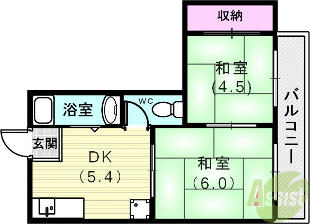 【氷室ハイツの間取り】